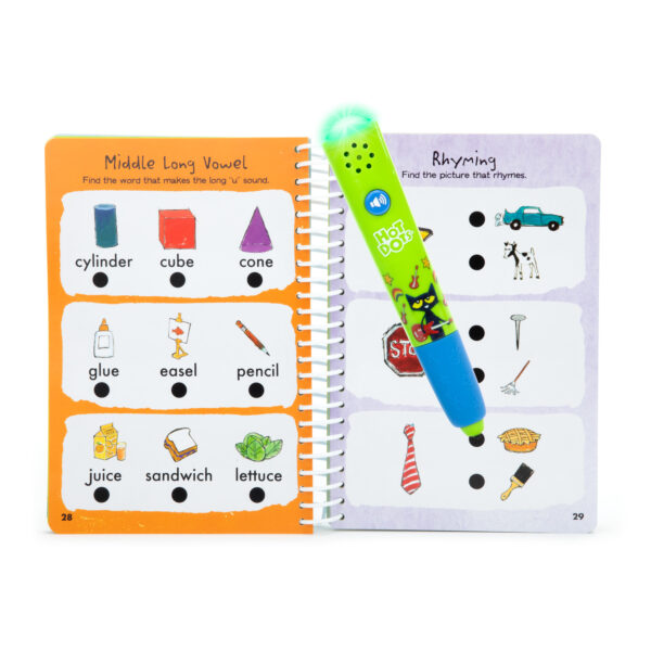 Hot Dots Pete the Cat Kindergarten Reading & Math