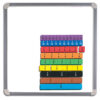 Foam Magnetic Fraction Strips, 51 Pieces