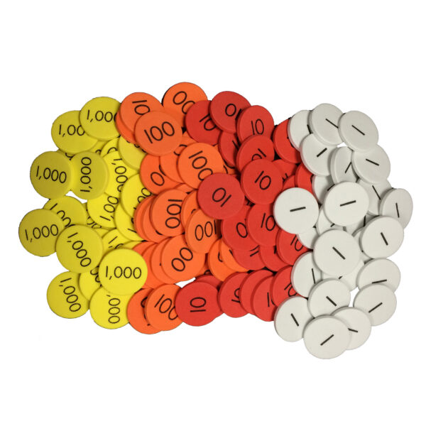 ERSELP626658.jpg 4-Value Whole Numbers Place Value Discs, Pack of 1200