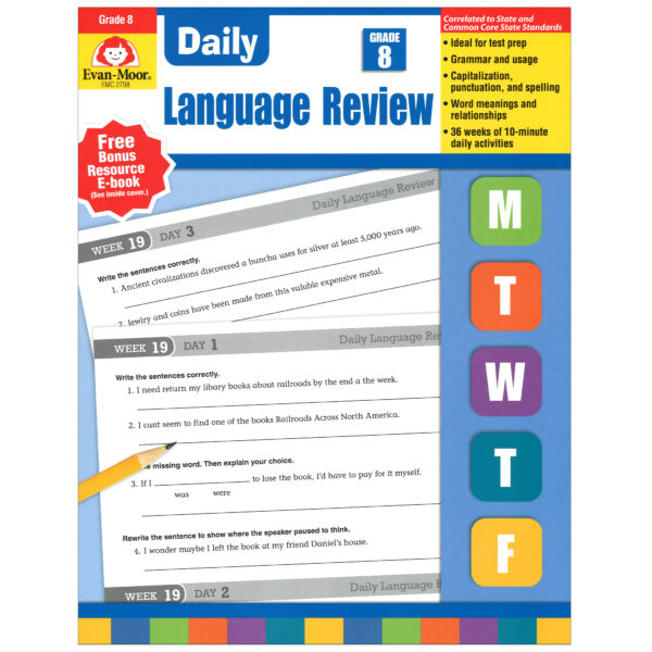 ERSEMC2798.jpg Daily Language Review Teacher's Edition Book, Grade 8