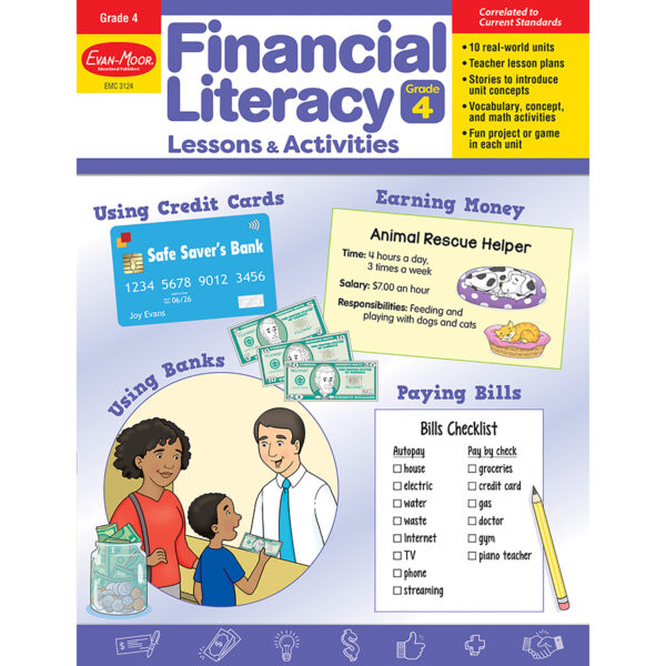 ERSEMC3124.jpg Financial Literacy Lessons & Activities, Grade 4