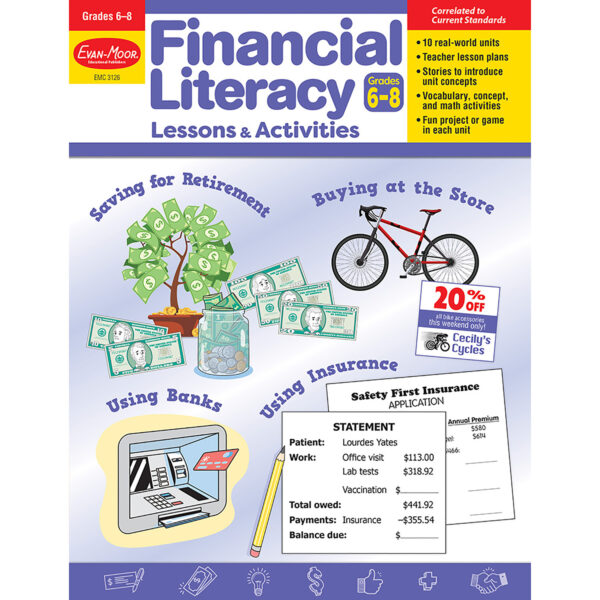 ERSEMC3126.jpg Financial Literacy Lessons & Activities, Grade 6