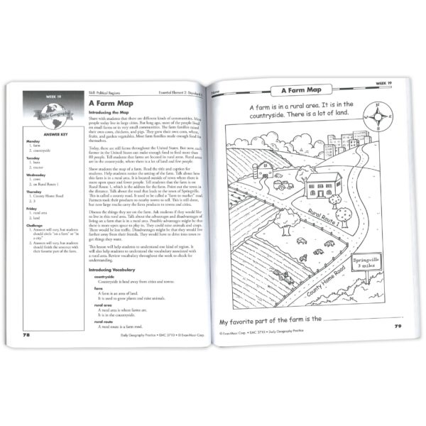 ERSEMC3710_2.jpg Daily Geography Practice Book, Grade 1