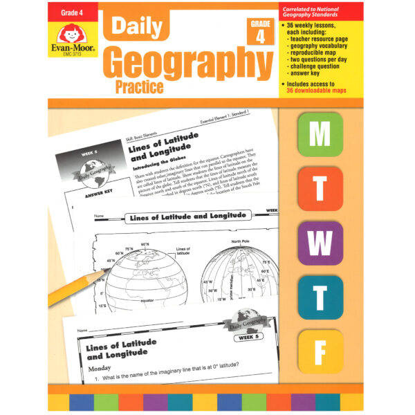 ERSEMC3713.jpg Daily Geography Practice Book, Teacher's Edition, Grade 4