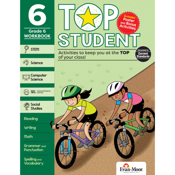 ERSEMC9326.jpg Top Student Activity Book, Grade 6