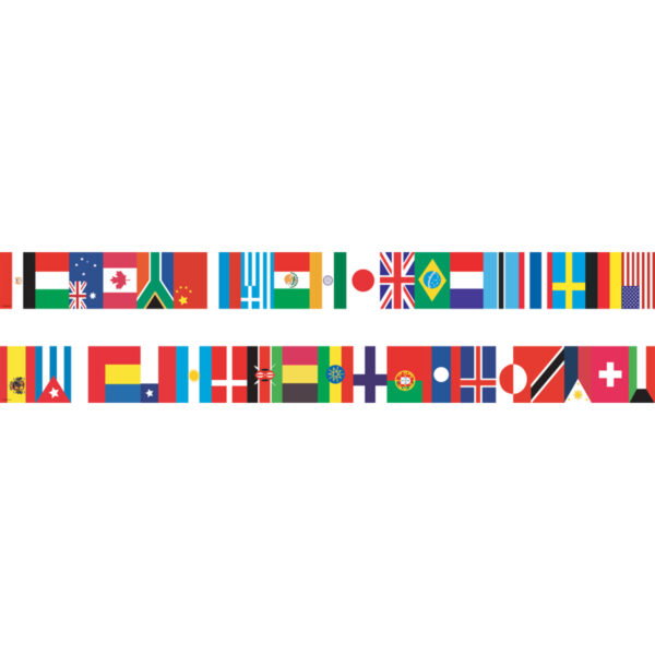 International Flags Spotlight Border, 36 Per Pack, 6 Packs
