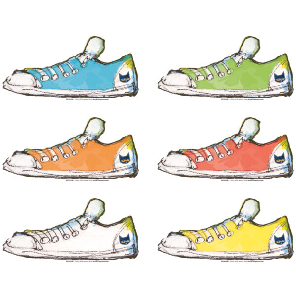 Pete the Cat Groovy Shoes Accents, 36 Per Pack, 3 Packs