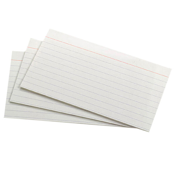 ERSESS00031-2_1-1.jpg White Commercial Index Cards, 3" x 5", Ruled, 1000 Per Pack, 2 Packs