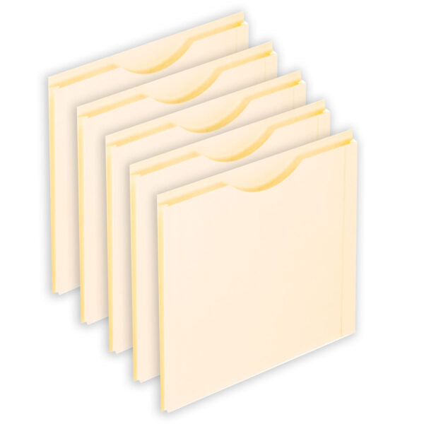Manila File Jacket, 1" Expansion, Letter Size, Box of 50