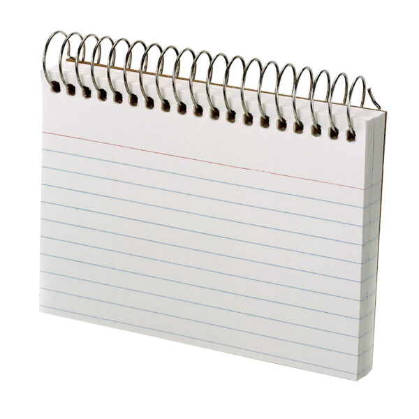 ERSESS40282-6_1.jpg Spiral Index Cards, 3" x 5", White, Ruled, 50 Per Pack, 6 Packs