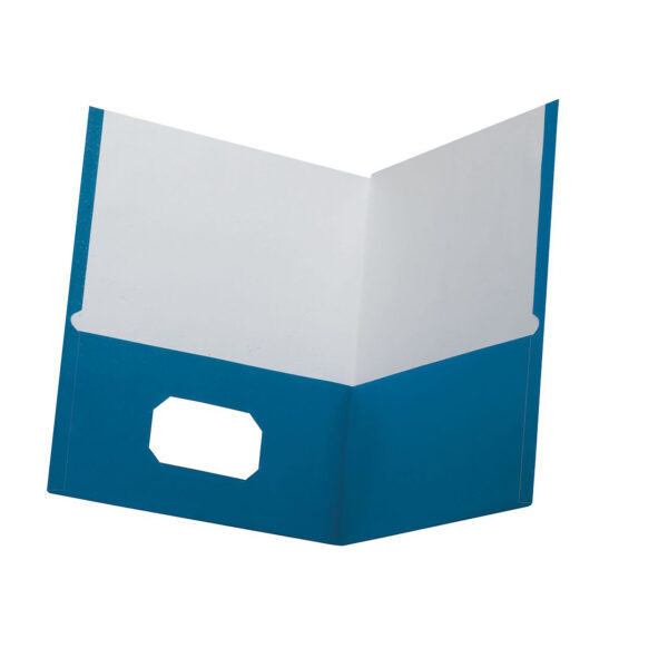 2-Pocket Portfolio Paper, Assorted Colors, Pack of 100