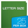 Twin Pocket Folders, Green, 25 Per Box
