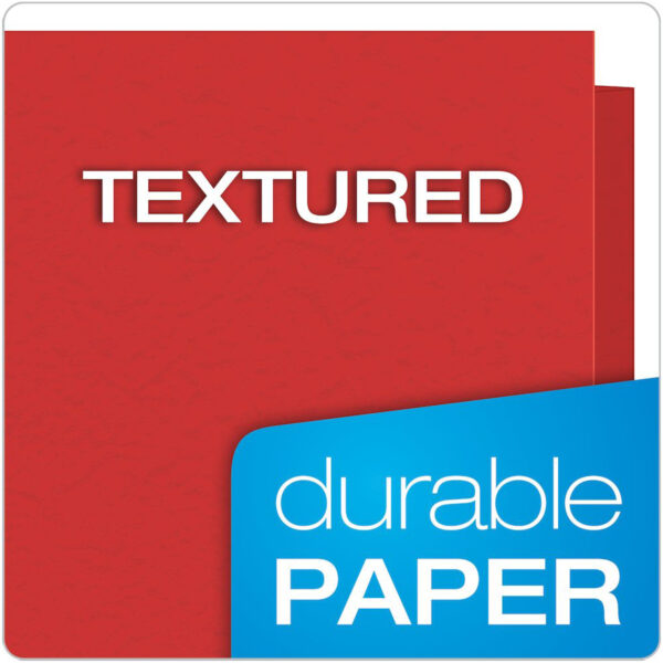 ERSESS57711_3.jpg Twin Pocket Folders with Fasteners, Red, Box of 25