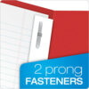 ERSESS57711_4.jpg Twin Pocket Folders with Fasteners, Red, Box of 25