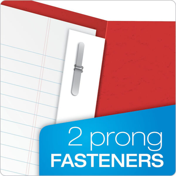 ERSESS57711_4.jpg Twin Pocket Folders with Fasteners, Red, Box of 25