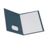 ERSESS57738_1.jpg Twin Pocket Folders with Fasteners, Dark Blue, Box of 25