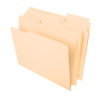 File Folders, Letter Size, Manila, 1-3 Cut, Box of 100