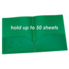 Poly Two Pocket Portfolio, Green, Pack of 25