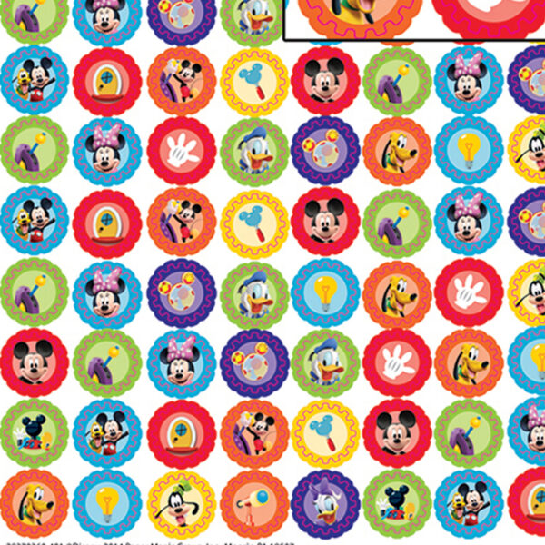 Mickey Mouse Clubhouse Gears Mini Stickers, 704 Per Pack, 12 Packs