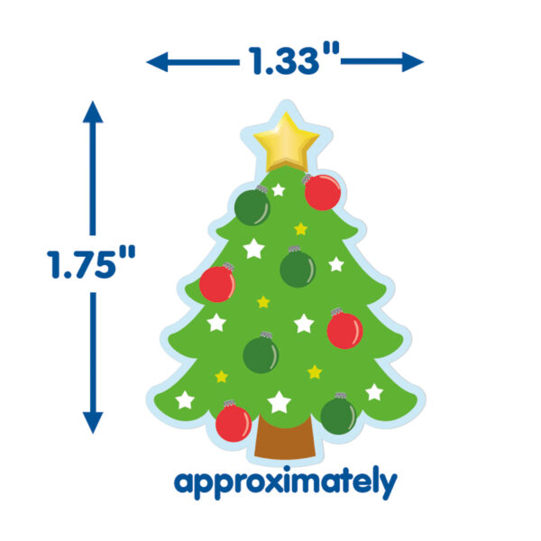 ERSEU-650813-12_3.jpg Christmas Tree Giant Stickers, 36 Per Pack, 12 Packs
