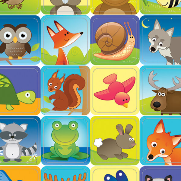 Woodland Creatures Theme Stickers, 120 Per Pack, 12 Packs