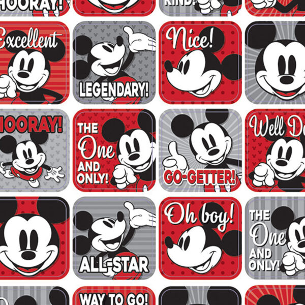 Mickey Mouse Throwback Theme Stickers, 120 Per Pack, 12 Packs