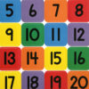 Numbers (1-20) Theme Stickers, 120 Per Pack, 12 Packs