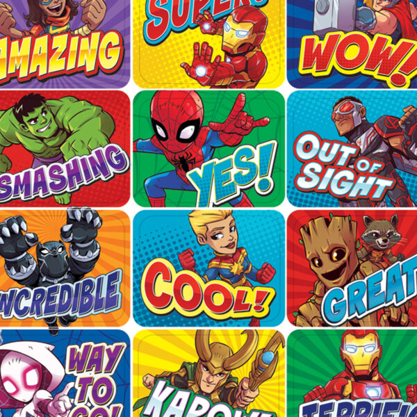 Marvel Super Hero Adventure Success Stickers, 120 Per Pack, 12 Packs