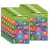 Emoticons Success Stickers, 120 Per Pack, 12 Packs