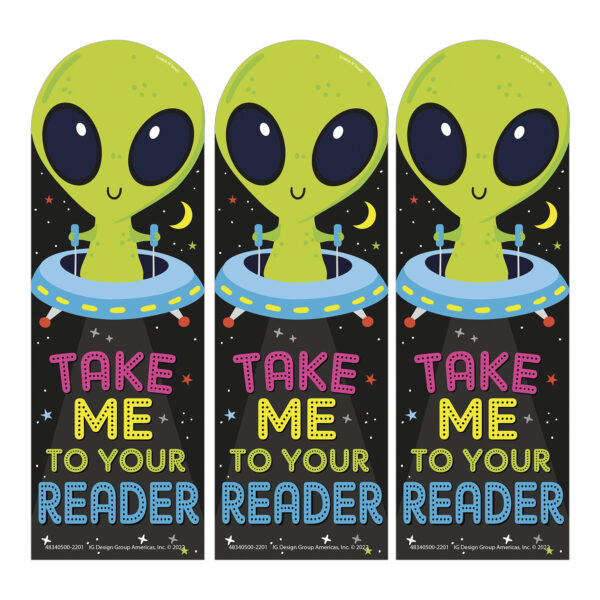 Take Me To Your Reader Green Apple Scented Bookmarks, 24 Per Pack, 3 Packs