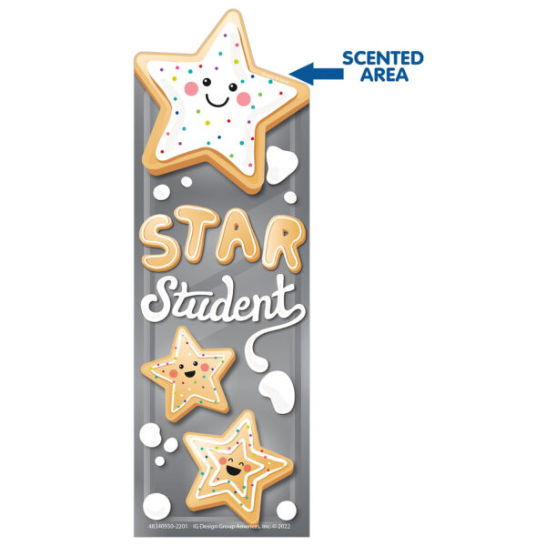 Star Cookies Sugar Cookie Scented Bookmarks, 24 Per Pack, 3 Packs