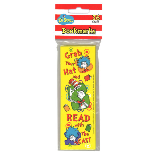 Dr. Seuss Grab Your Hat Bookmarks, 36 Per Pack, 6 Packs