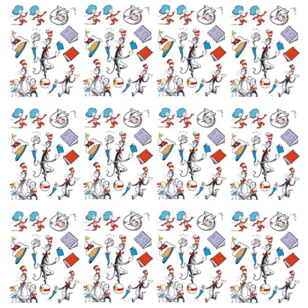 Cat in the Hat Characters Window Clings, 12 Sheets