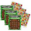 Minecraft Mini Reward Charts with Stickers, 36 Per Pack, 3 Packs