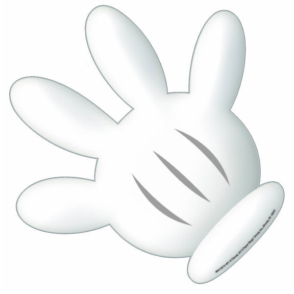 Mickey Mouse Clubhouse Hand Paper Cut Outs, 36 Per Pack, 3 Packs