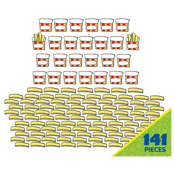 Fast Food Paper Cut-Outs, 36 Per Pack, 3 Packs