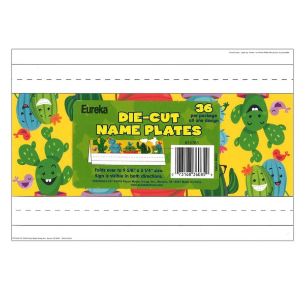 ERSEU-843764-3_3.jpg A Sharp Bunch Die Cut Tented Name Plates, 36 Per Pack, 3 Packs