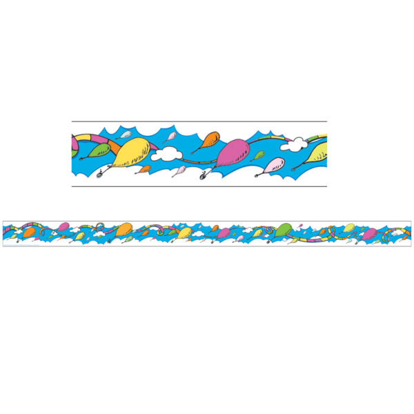 Dr. Seuss Oh the Places Balloons Deco Trim, 37 Feet Per Pack, 6 Packs