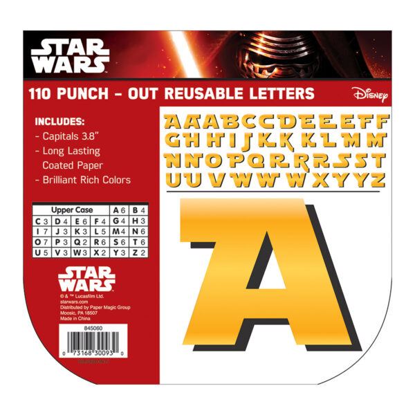Star Wars Deco 4" Letters, 110 Per Pack, 3 Packs