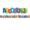 Color My World ABC Extra Wide Die Cut Deco Trim, 37 Feet Per Pack, 6 Packs
