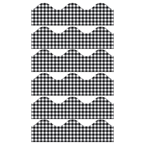 Gingham Extra Wide Deco Trim, 37 Feet Per Pack, 6 Packs