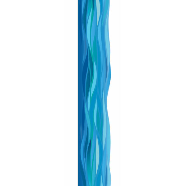 Seas the Day Waves Deco Trim, 37 Feet Per Pack, 6 Packs