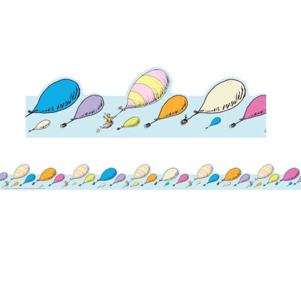 Oh the Places You'll Go Extra-Wide Deco Trim, 37 Feet Per Pack, 3 Packs