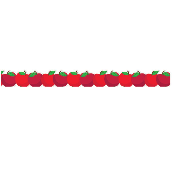 Apple Die-Cut Extra Wide Deco Trim, 37 Feet Per Pack, 6 Packs