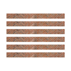 Curiosity Garden Brick Extra Wide Deco Trim, 37 Feet Per Pack, 6 Packs