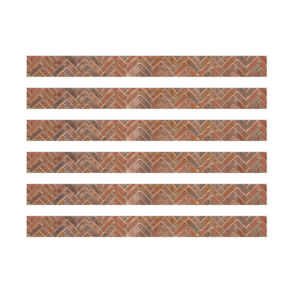 Curiosity Garden Brick Extra Wide Deco Trim, 37 Feet Per Pack, 6 Packs