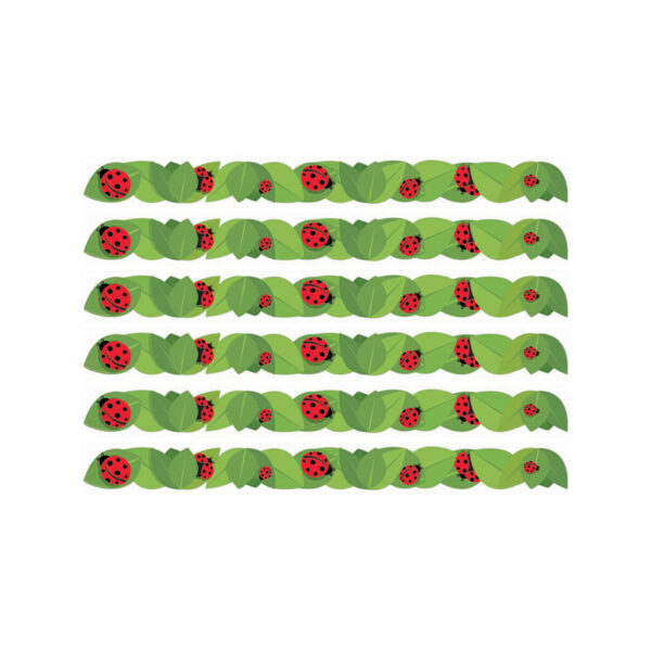 Ladybugs Extra Wide Deco Trim, 37 Feet Per Pack, 6 Packs