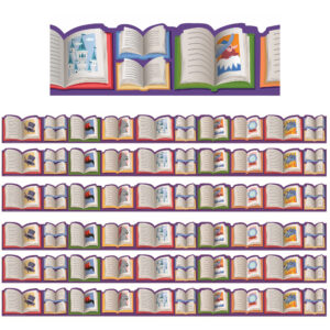 Once Upon A Dream Story Book Extra Wide Die-Cut Deco Trim, 37 Feet Per Pack, 6 Packs