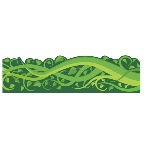 Once Upon A Dream Vines Extra Wide Die-Cut Deco Trim, 37 Feet Per Pack, 6 Packs
