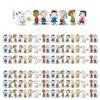 Peanuts Character Lineup Extra Wide Die-Cut Deco Trim, 37 Feet Per Pack, 6 Packs